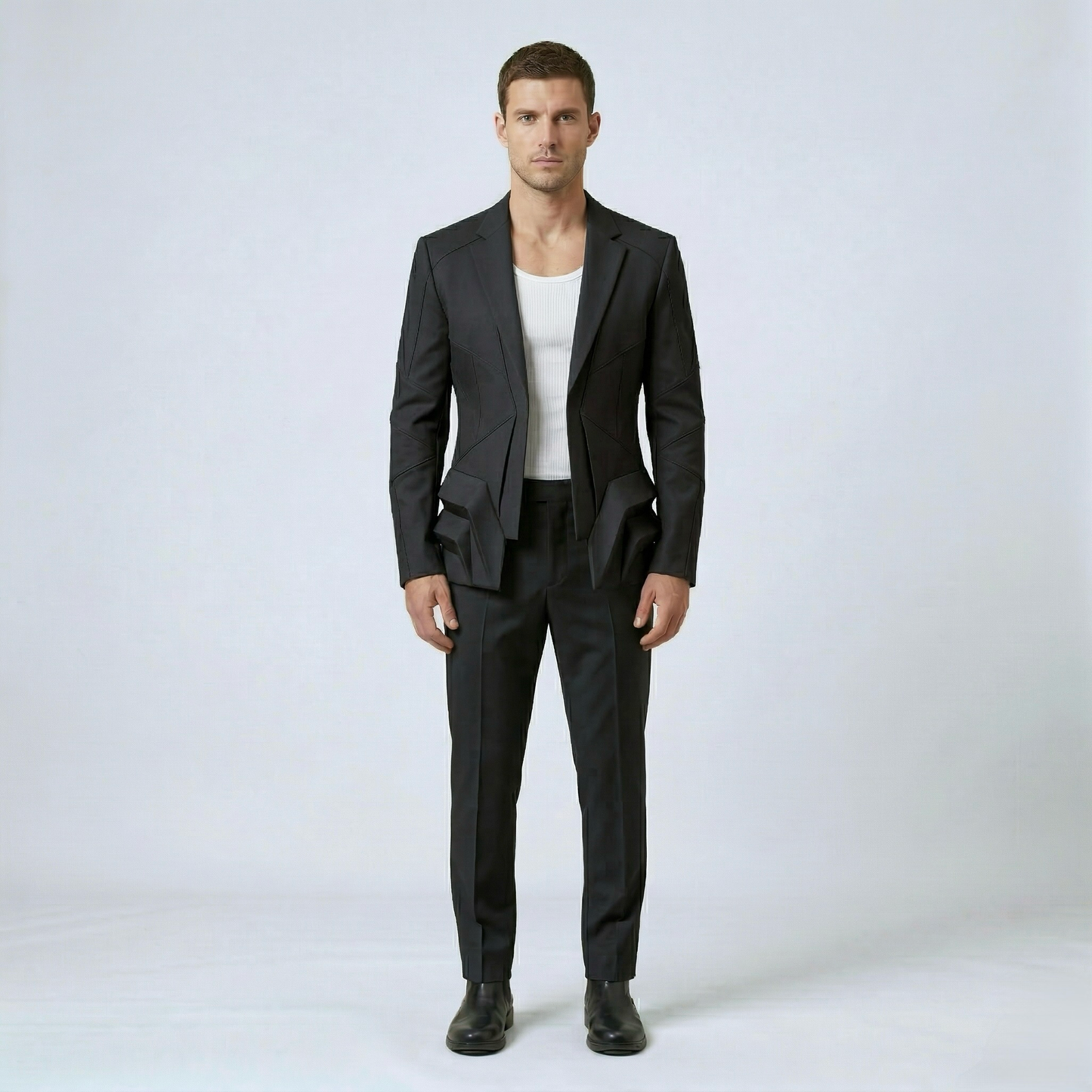 Sculpted Panel Blazer