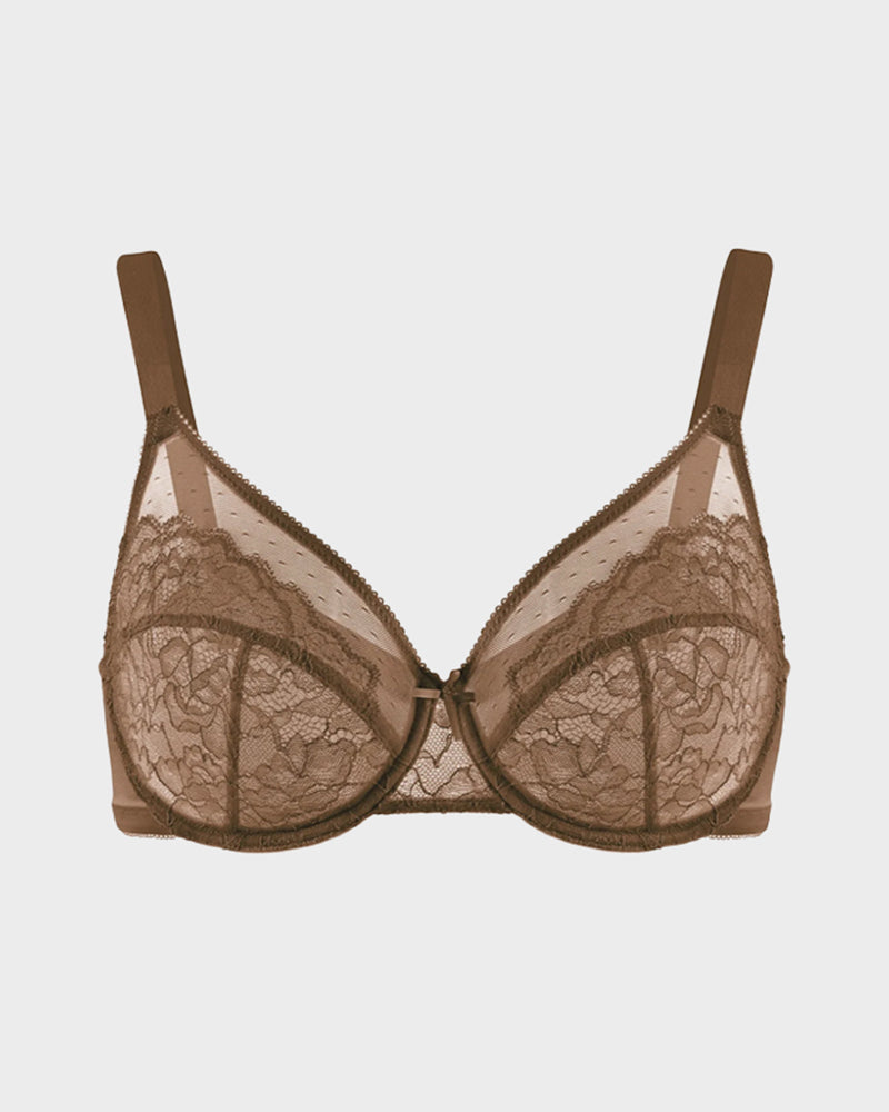 Lace Minimizer Bra with Full Coverage Fit