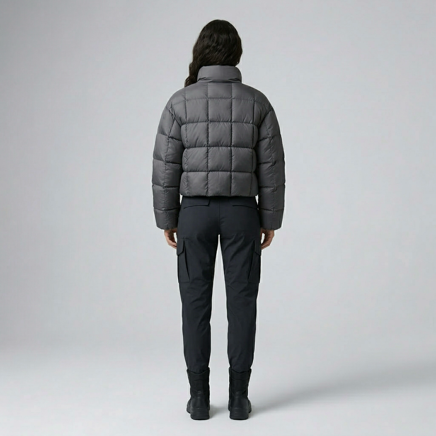 Compact Quilted Cropped Puffer Jacket