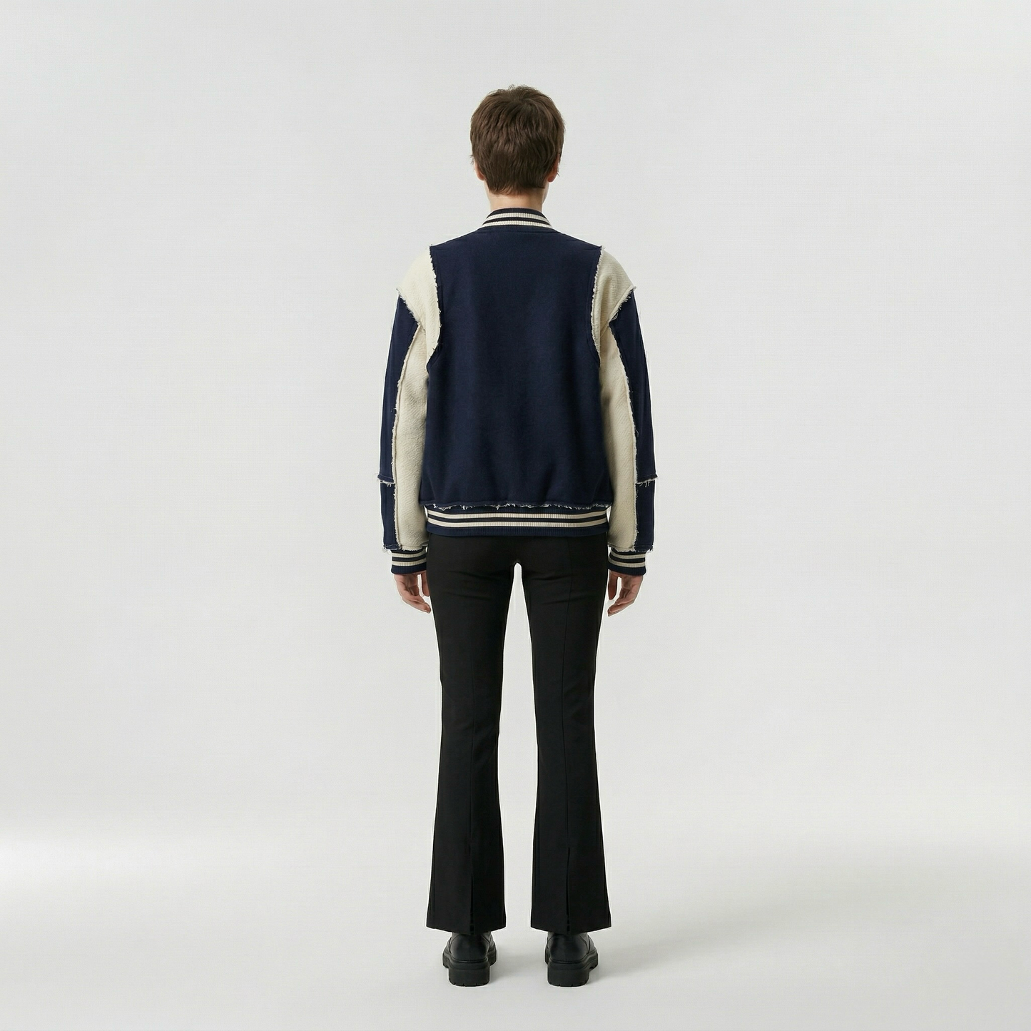 Deconstructed Panel Varsity Jacket
