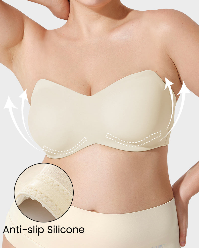 Strapless Bra with Full Coverage Support