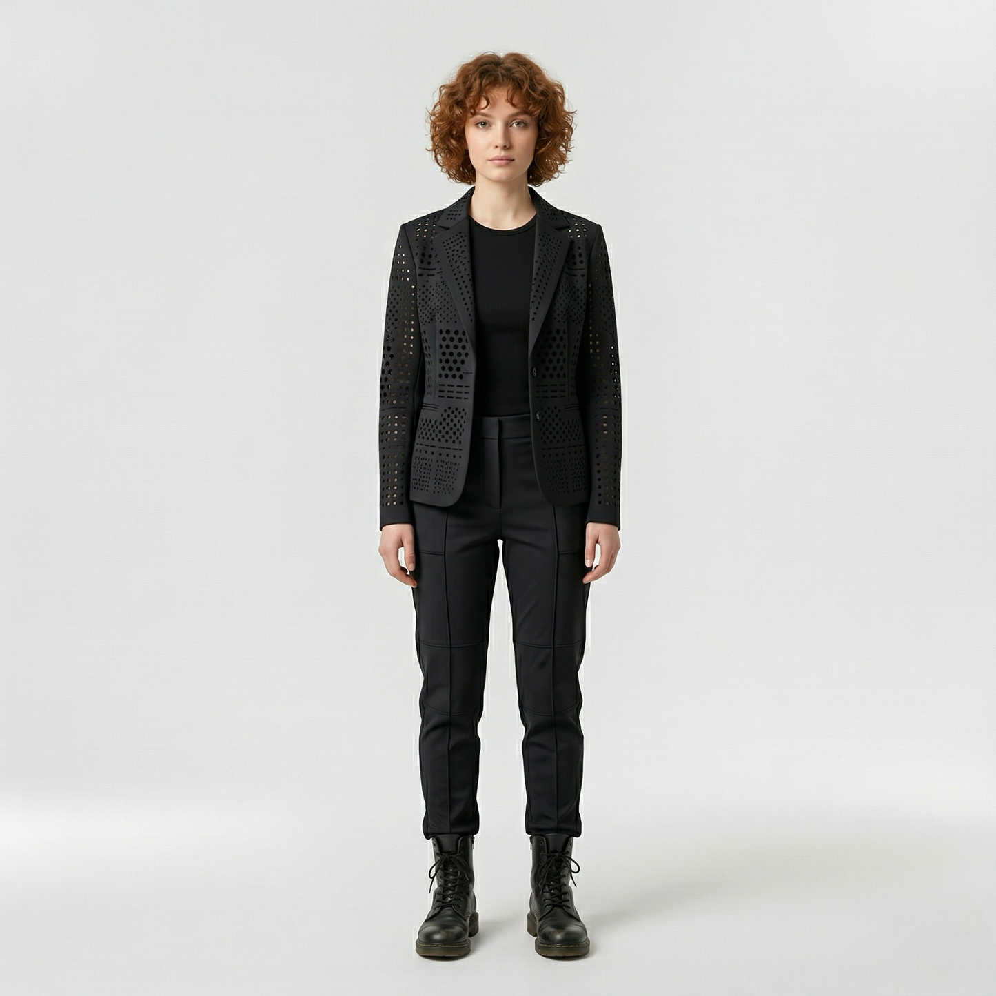 Perforated Tailored Modern Blazer