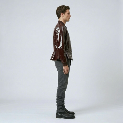 Gloss Finish Bomber Jacket