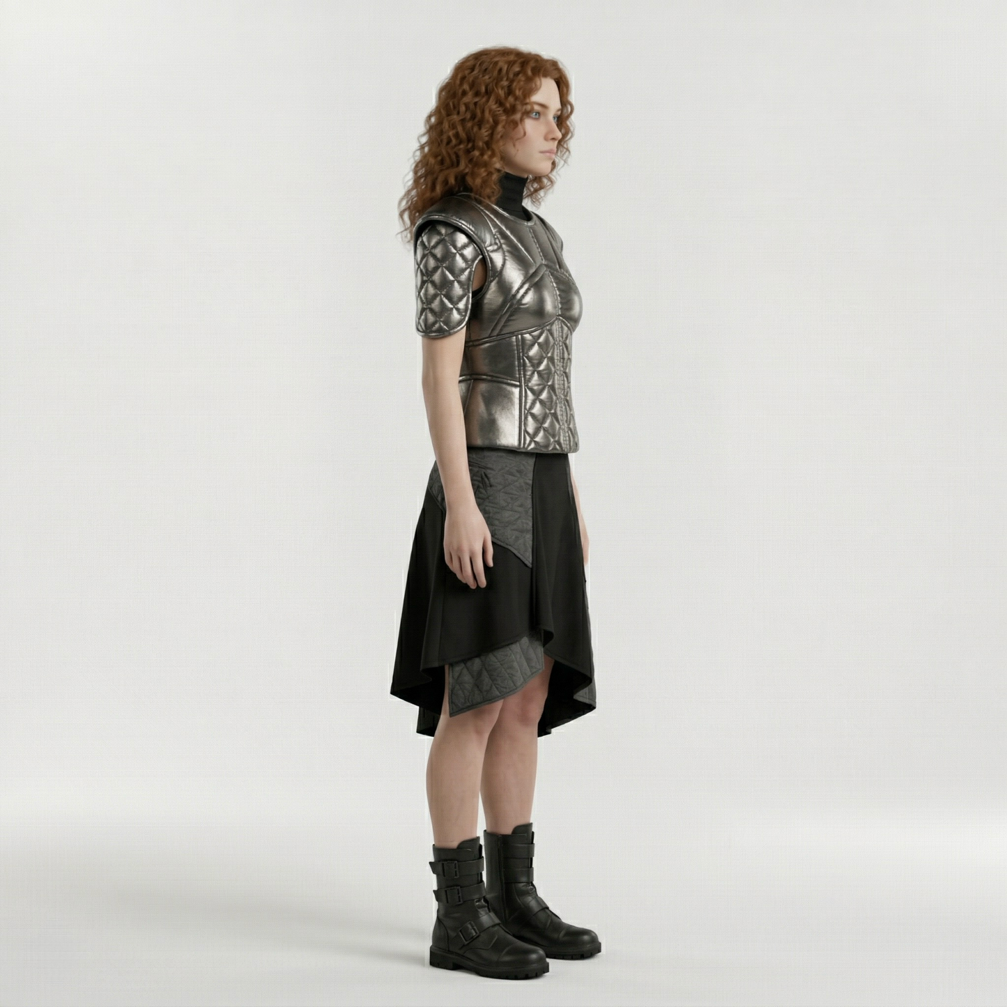 Quilted Armor Structured Bodice Top