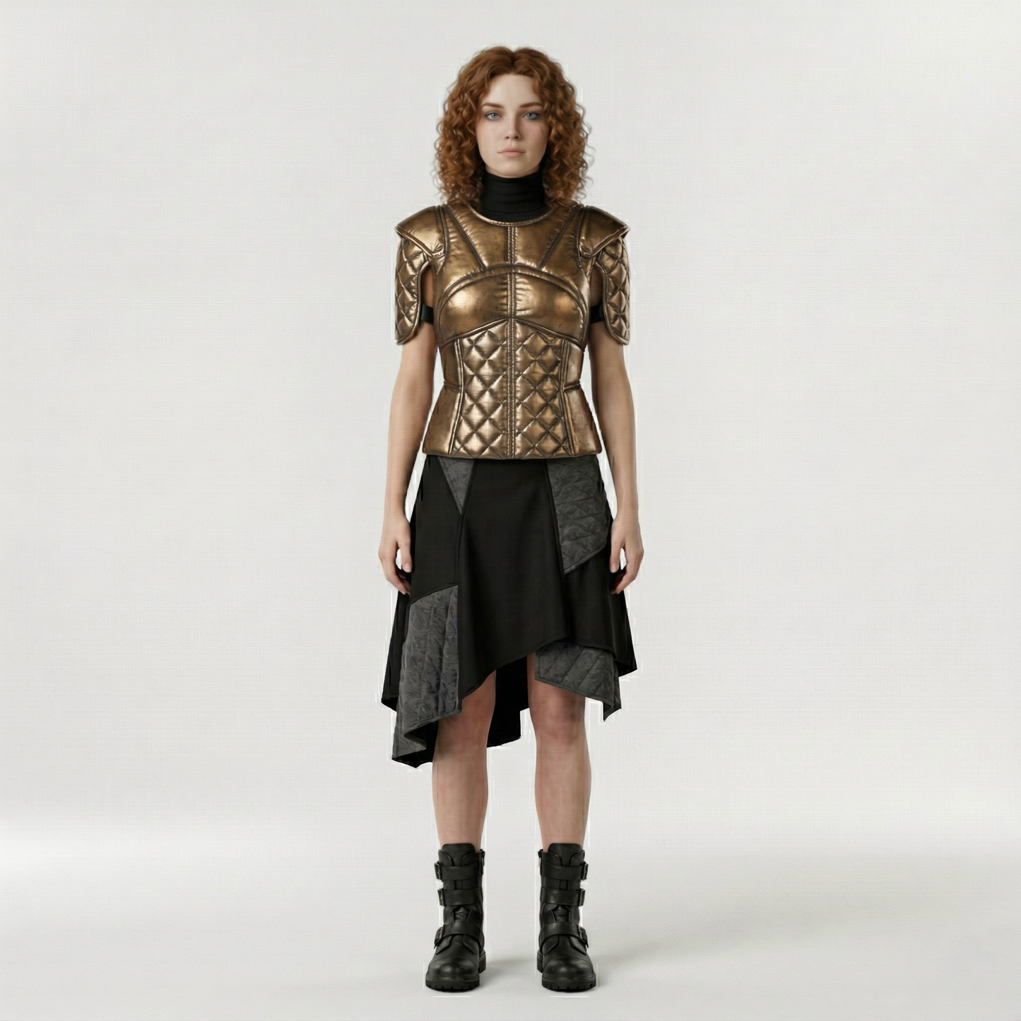 Quilted Armor Structured Bodice Top