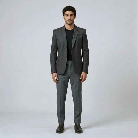 Refined Panel Tailored Blazer