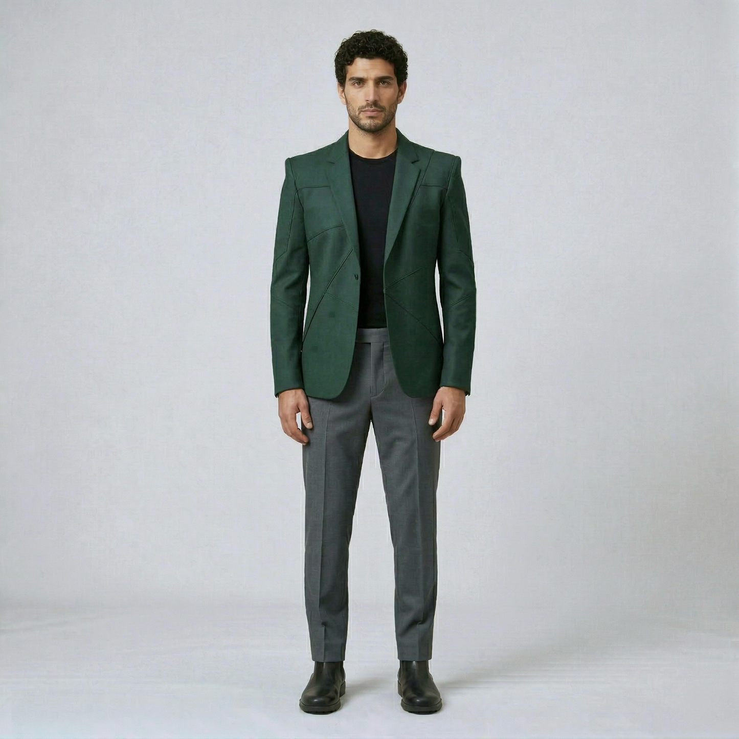 Refined Panel Tailored Blazer