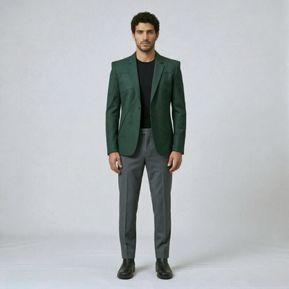 Refined Panel Tailored Blazer