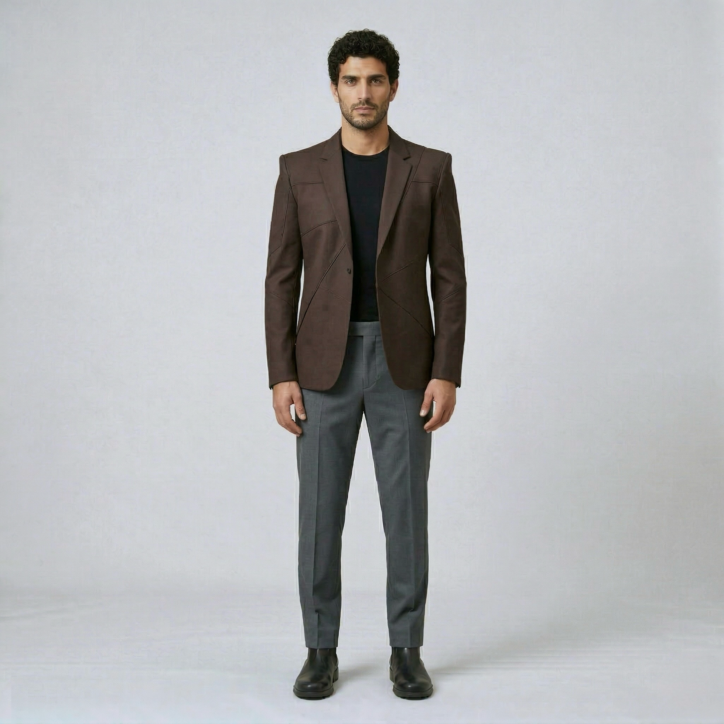 Refined Panel Tailored Blazer