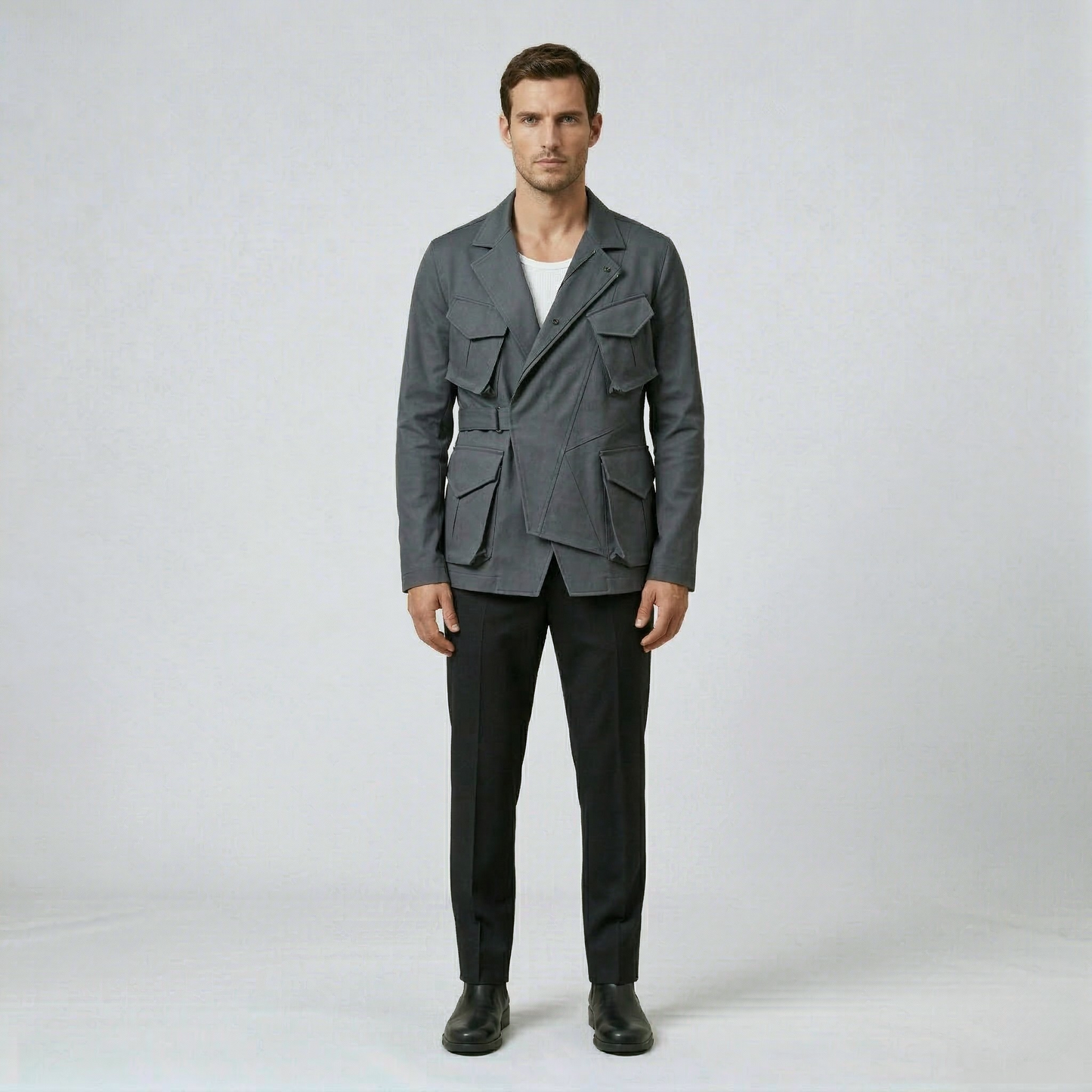 Utility Pocket Structured Jacket