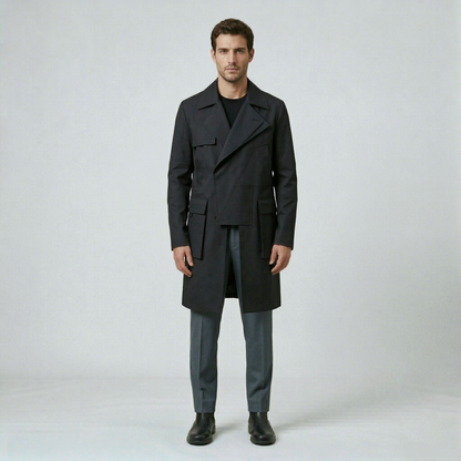 Structured Utility Long Coat