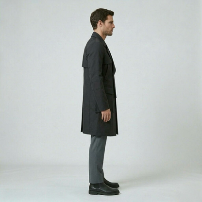 Structured Utility Long Coat