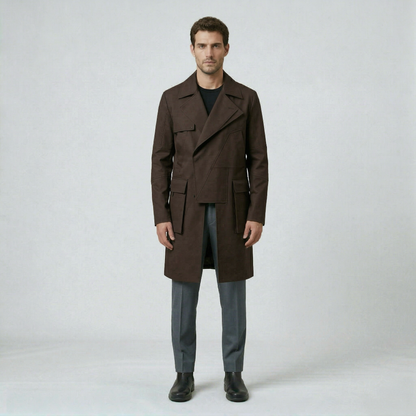 Structured Utility Long Coat