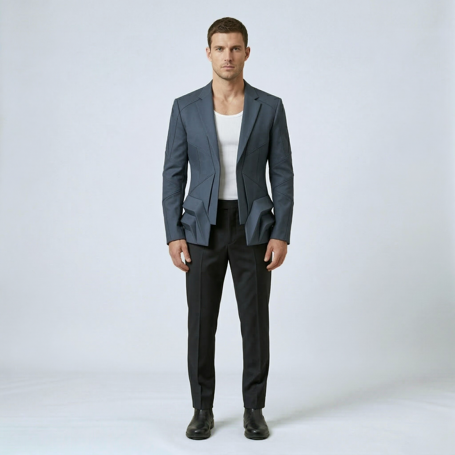 Sculpted Panel Blazer