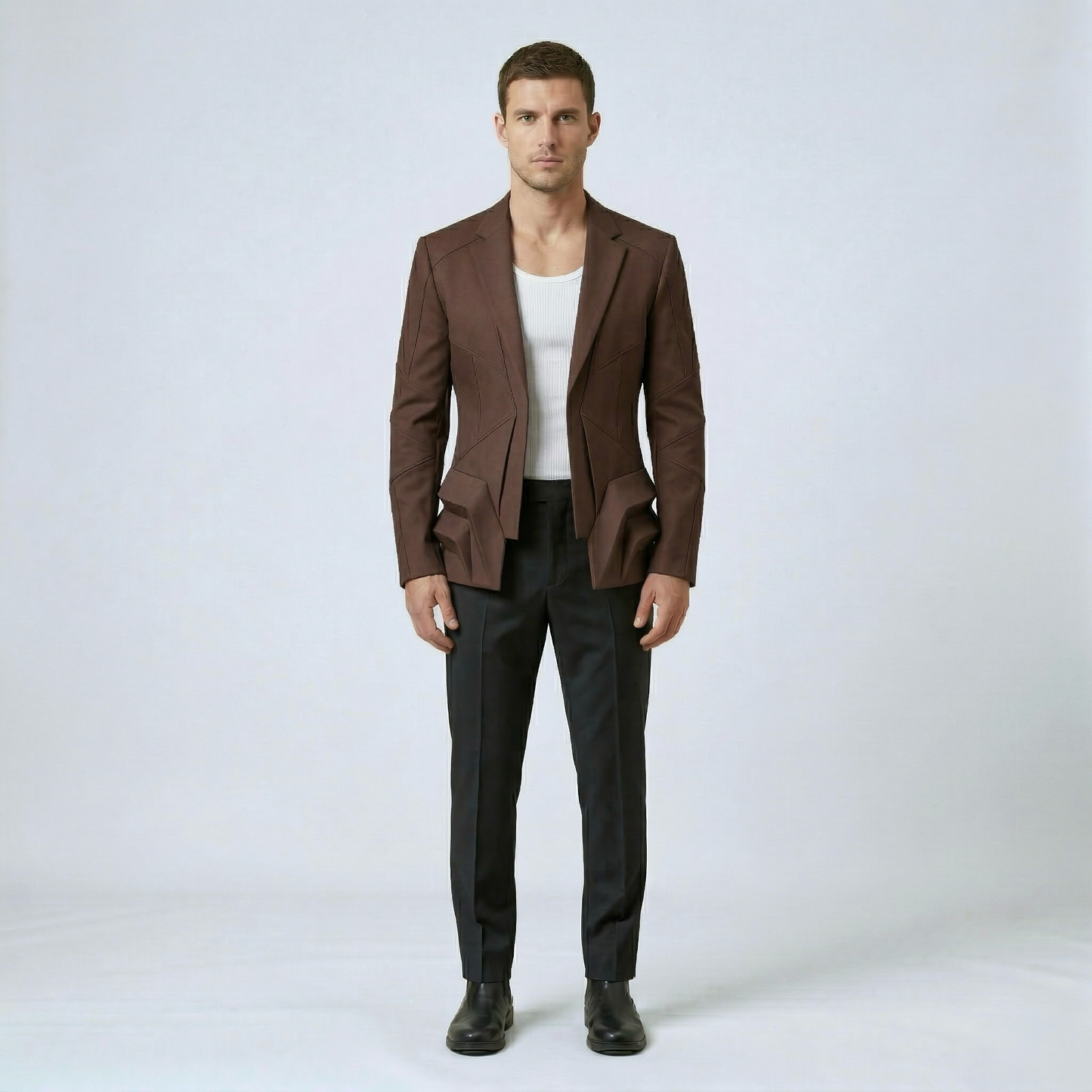 Sculpted Panel Blazer