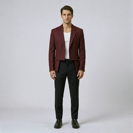 Cropped Tailored Blazer