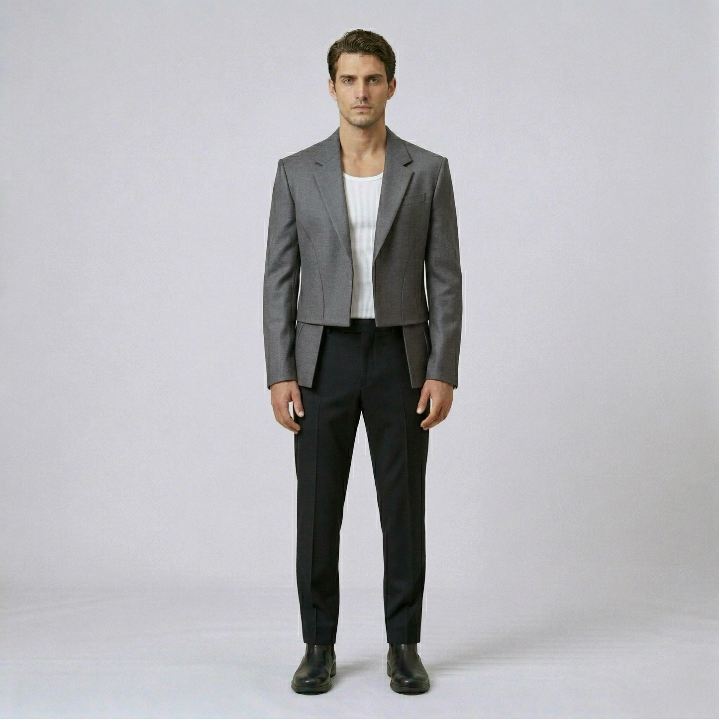 Cropped Tailored Blazer