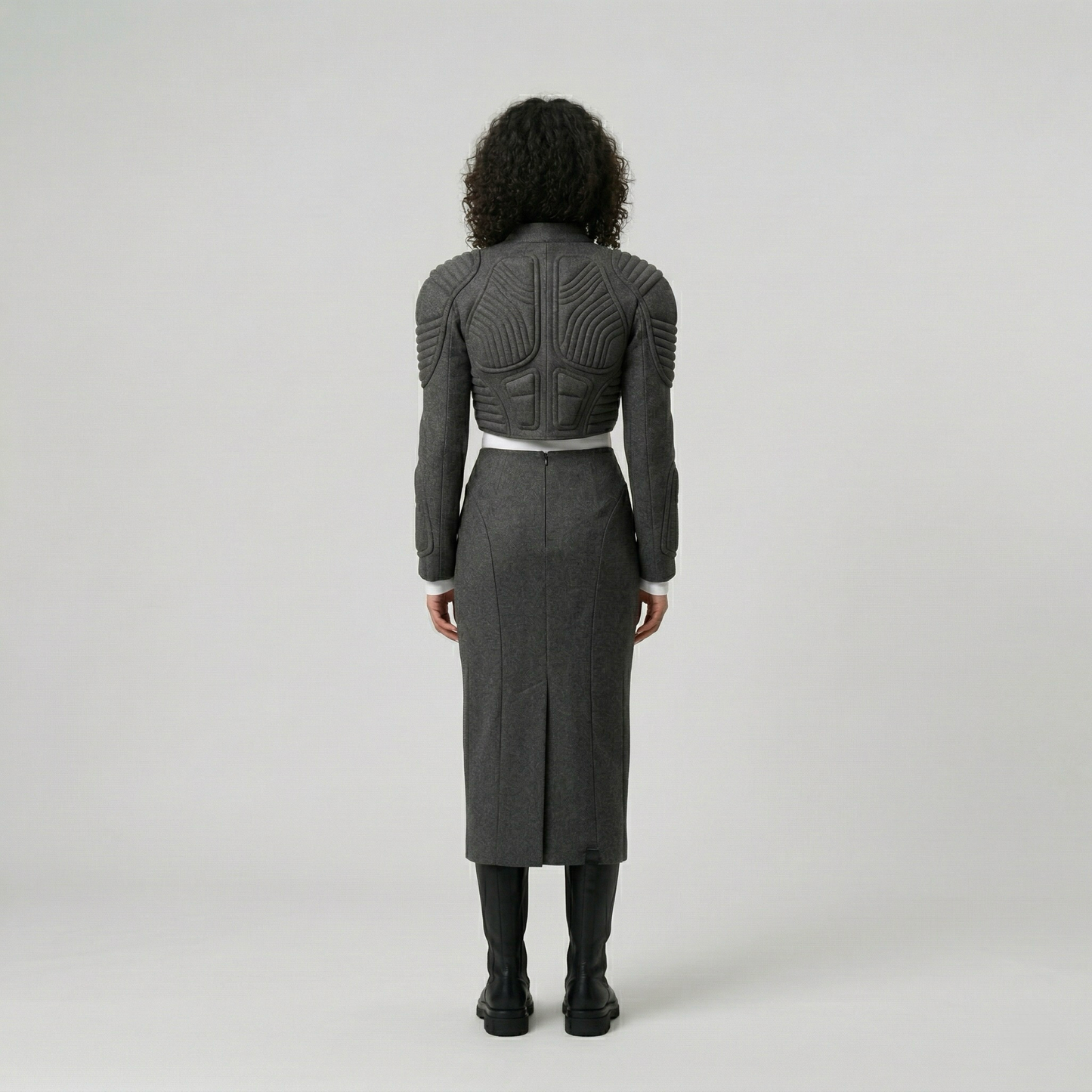 Structured Sculpted Cropped Jacket