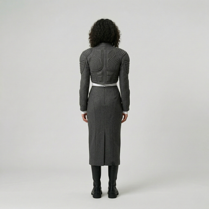 Structured Sculpted Cropped Jacket
