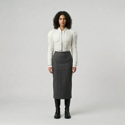 Structured Sculpted Cropped Jacket