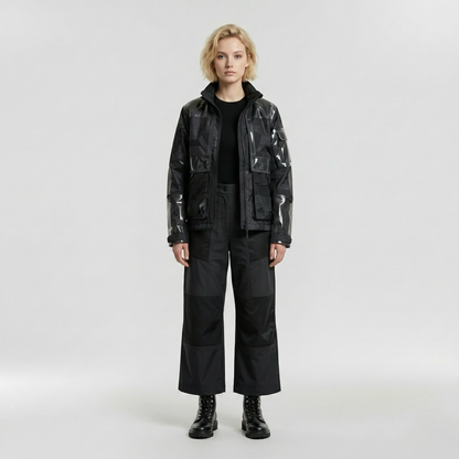 Transparent Utility Technical Jacket