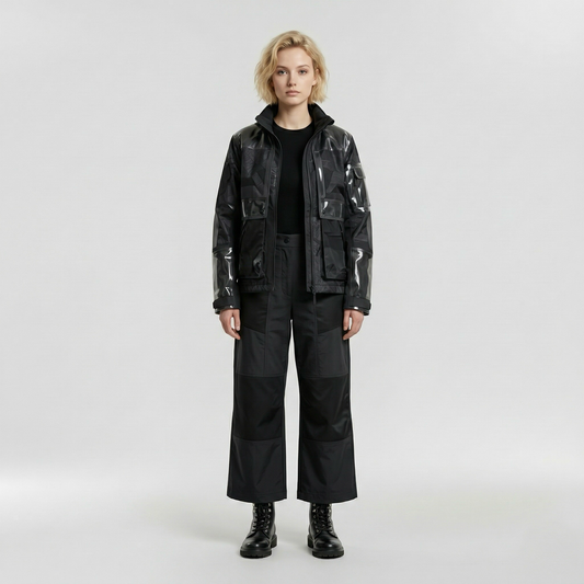 Transparent Utility Technical Jacket