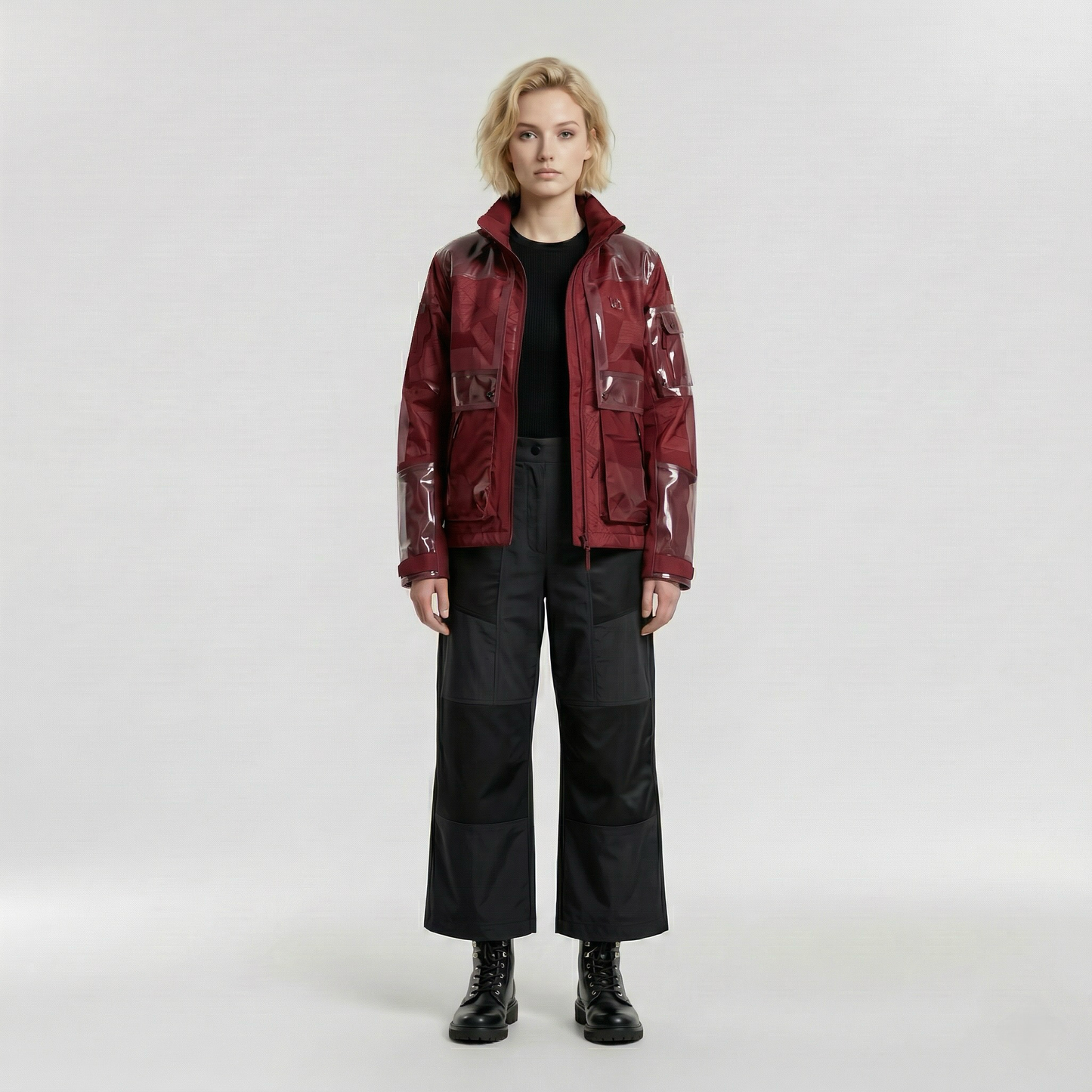 Transparent Utility Technical Jacket