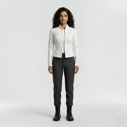 Sculpted Contour Panel Jacket