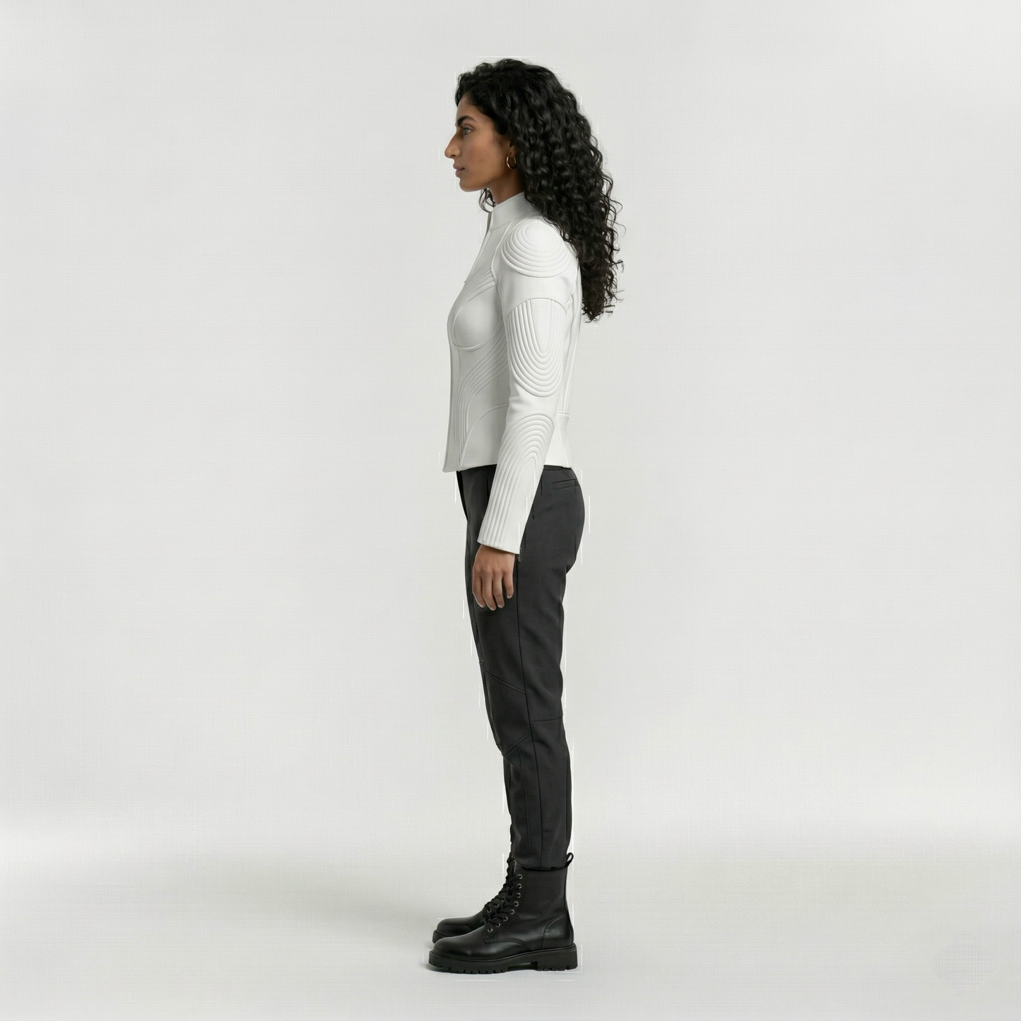 Sculpted Contour Panel Jacket