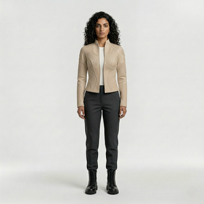 Sculpted Contour Panel Jacket
