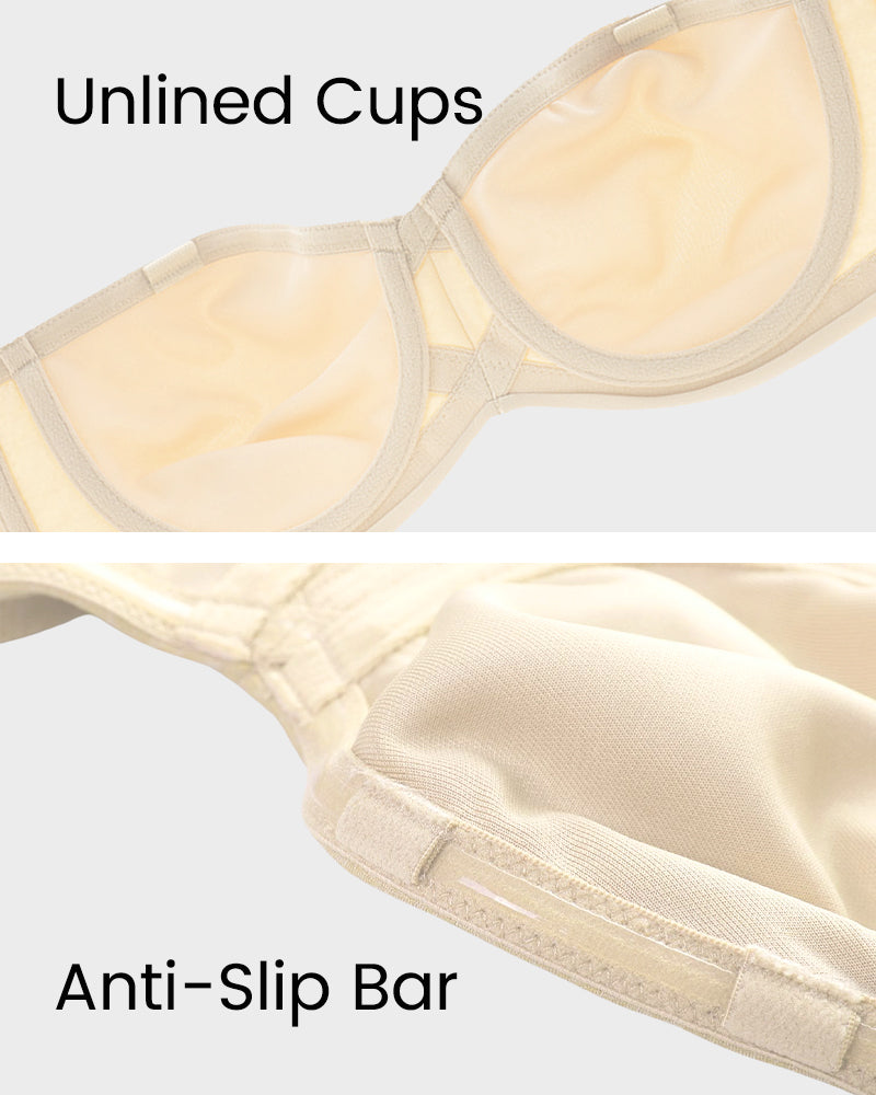 Strapless Bra with Full Coverage Support