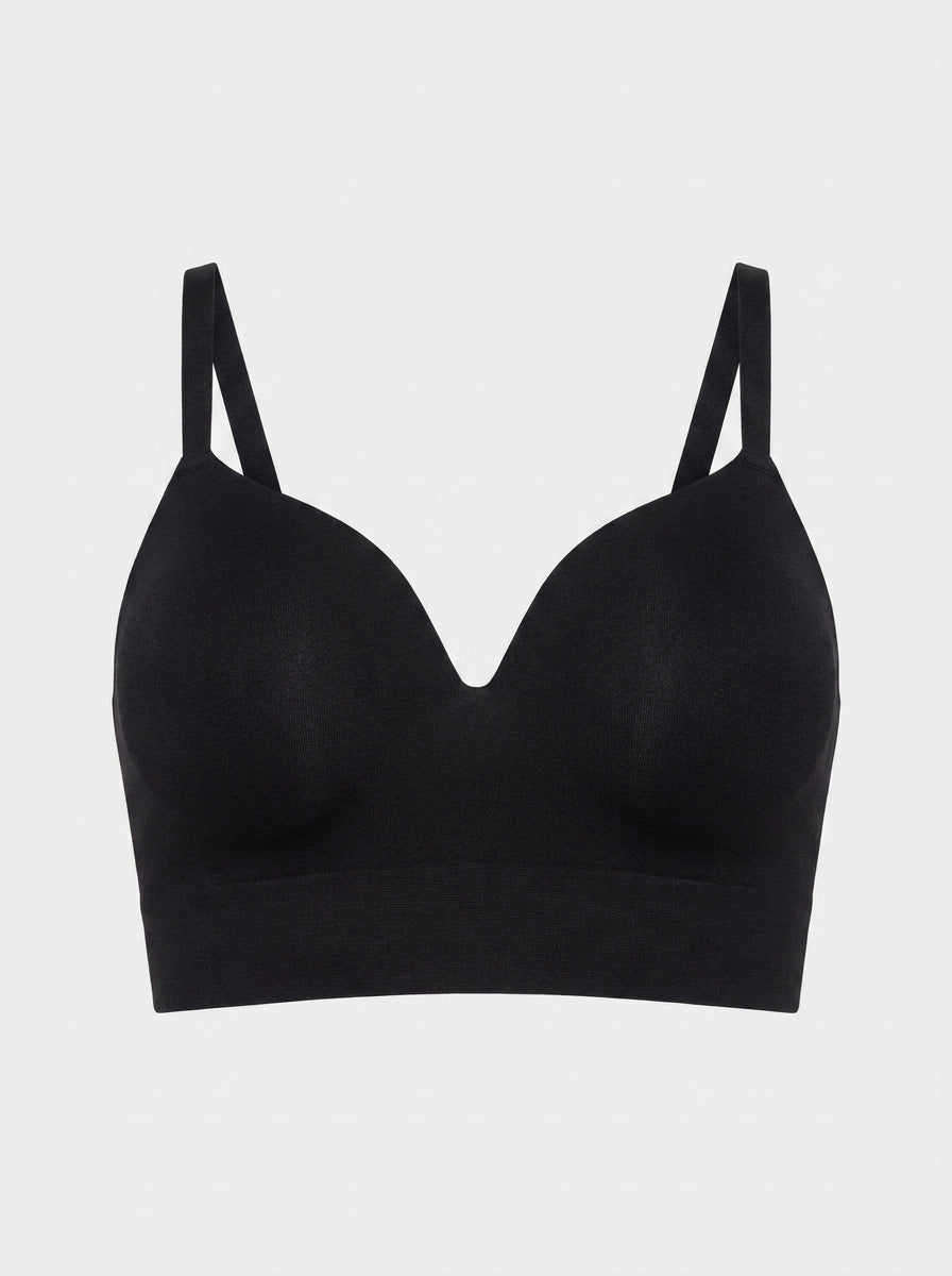 Wireless Bra with Adjustable Straps | Supportive V-Neck Fit