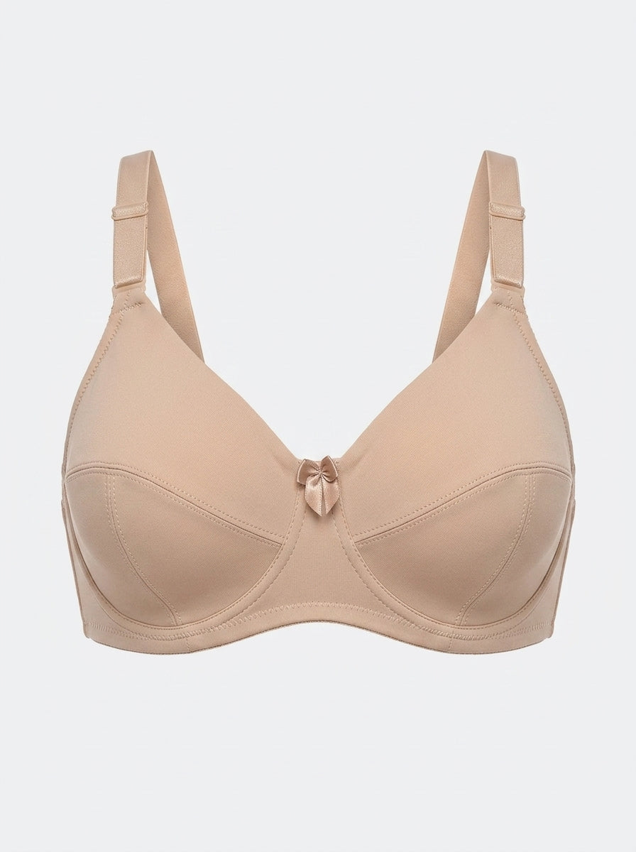 Smooth Full Coverage Underwire Bra | Bow Accent Everyday Support