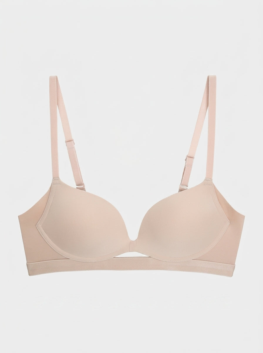 Wireless Push Up Bra | Seamless Plunge Lift & All-Day Comfort