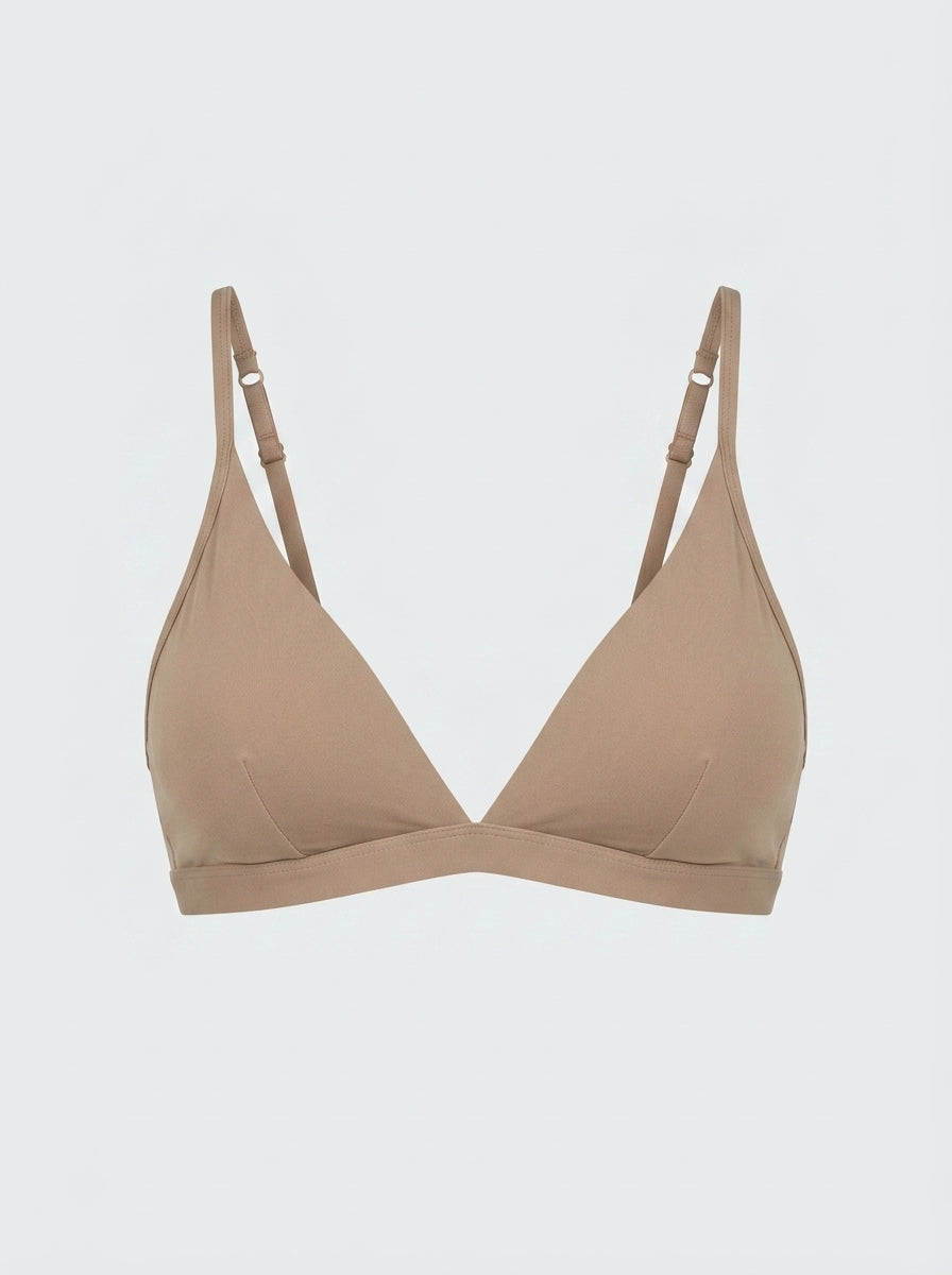 Lounge Plunge Bra Wire Free Triangle Bralette | Sleep & Lounge Comfort