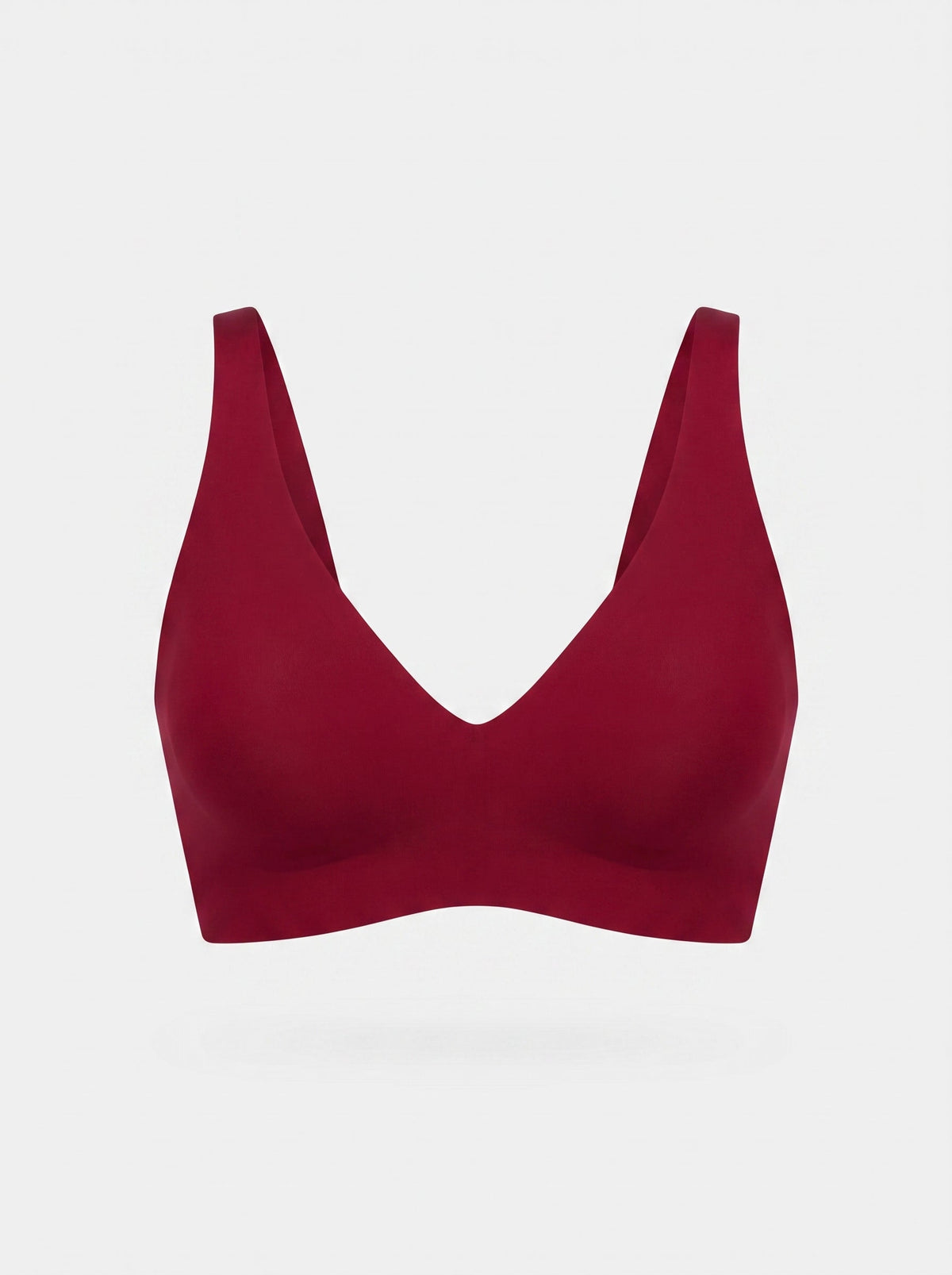 Soft Seamless Jelly-Cup Bra | Wireless Deep V-Neck Everyday Bra