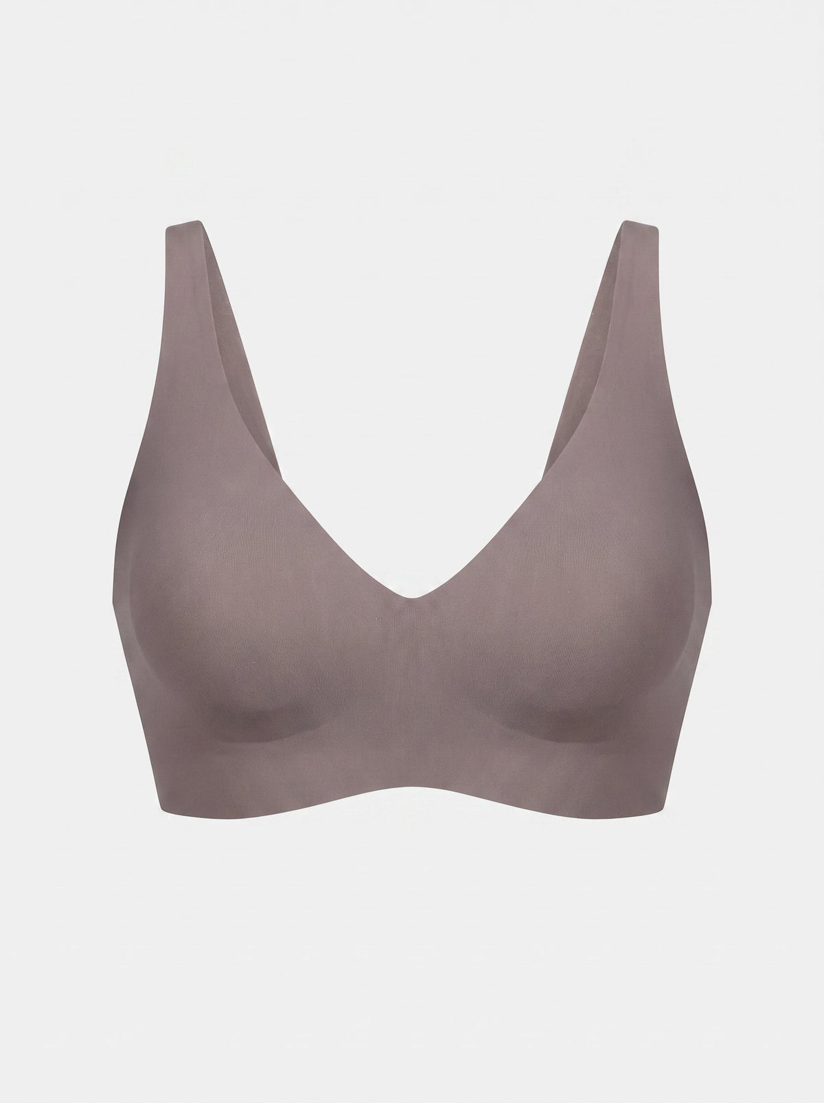 Soft Seamless Jelly-Cup Bra | Wireless Deep V-Neck Everyday Bra