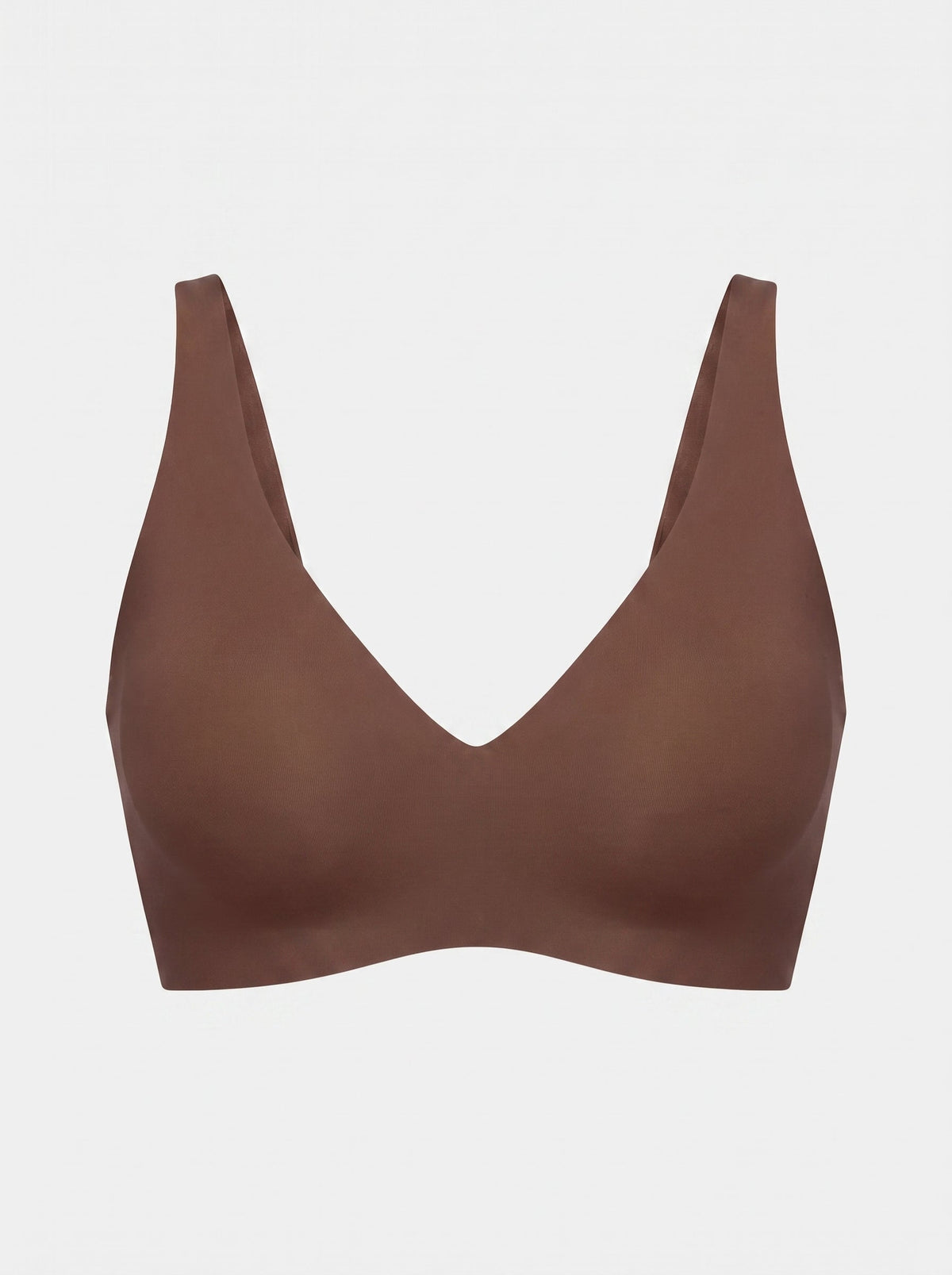 Soft Seamless Jelly-Cup Bra | Wireless Deep V-Neck Everyday Bra