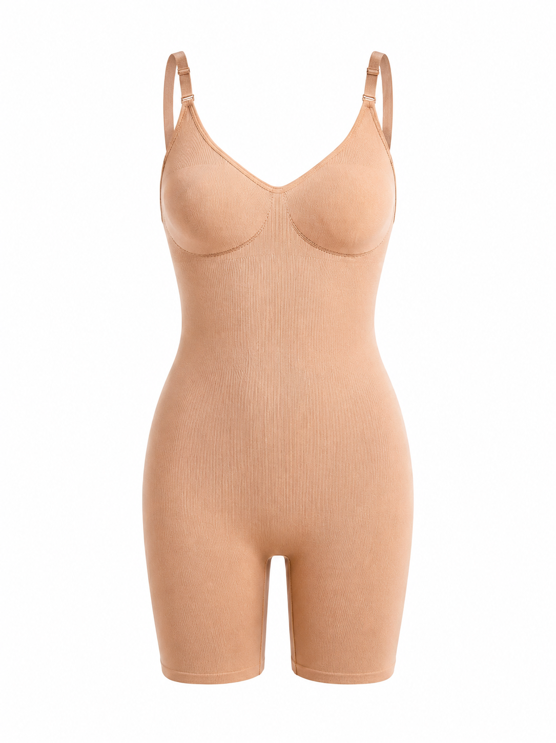 Seamless Butt Lifting Shapewear Bodysuit | Mid-Thigh Tummy Shaper