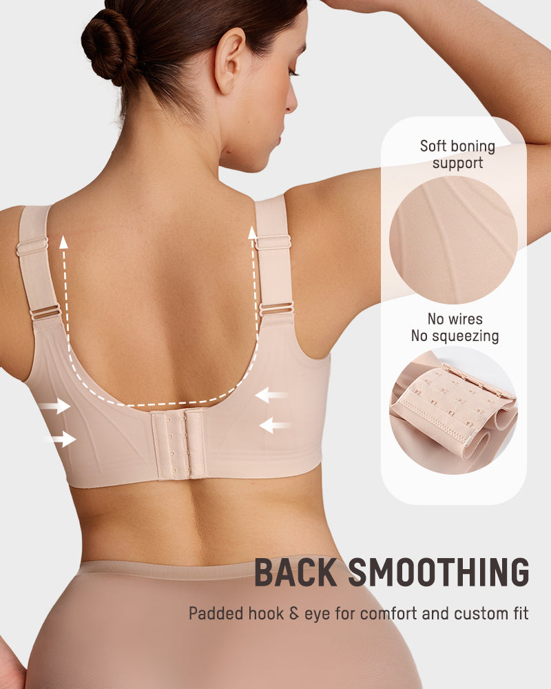 Wireless Full Coverage Bra with Breathable Support | Seamless Everyday Comfort & Soft Lift