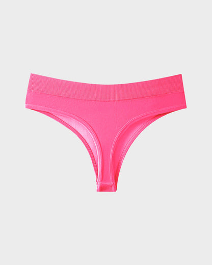 Seamless Thong Panties with Stretch Comfort (9-Pack)