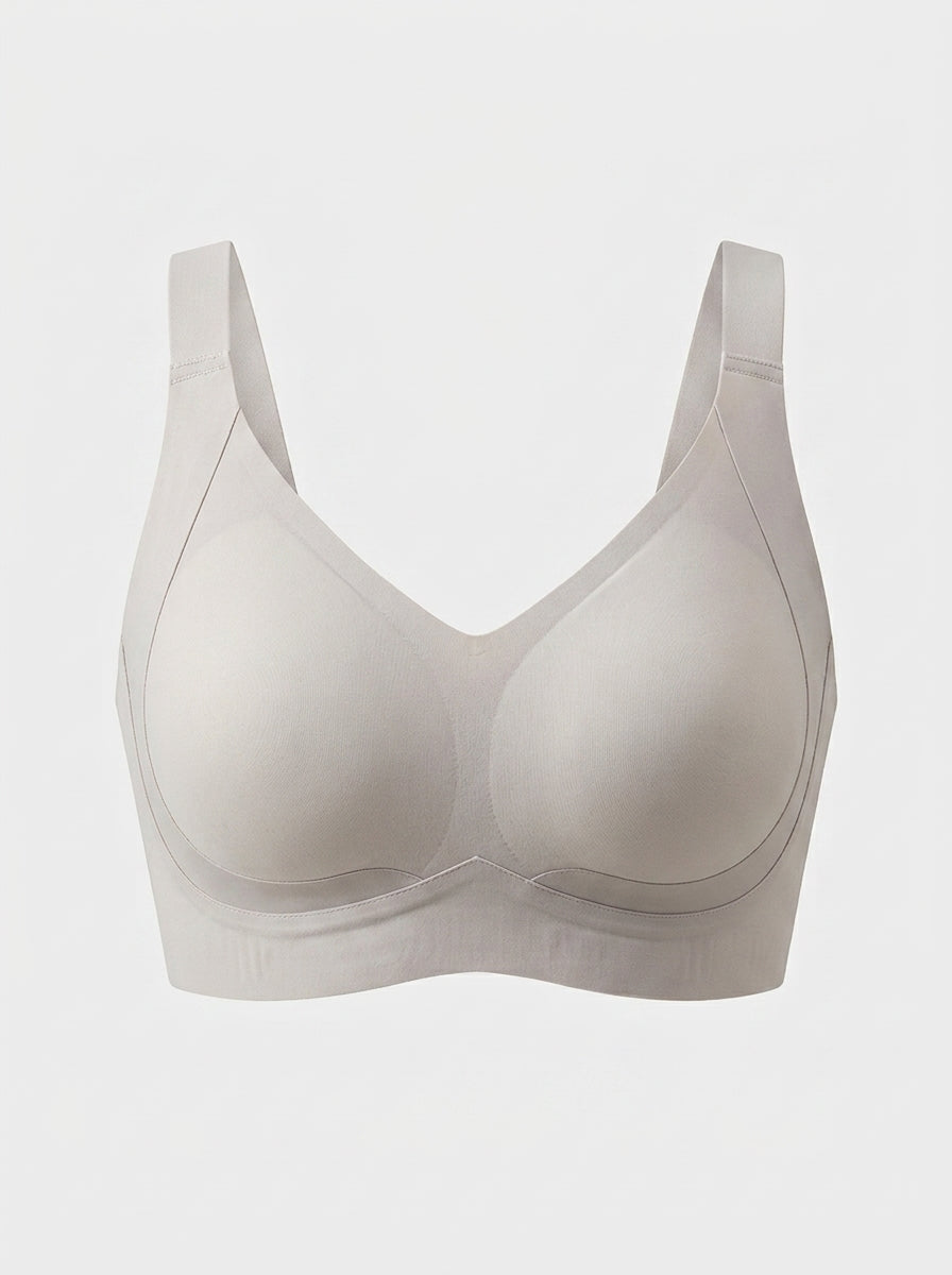Wide Strap Wireless Jelly Bra | Smooth Seamless Support & Comfort