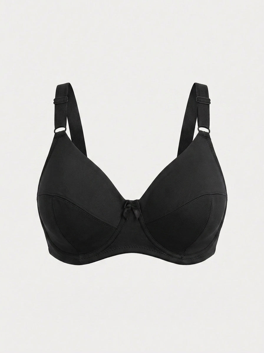 Smooth Full Coverage Underwire Bra | Bow Accent Everyday Support