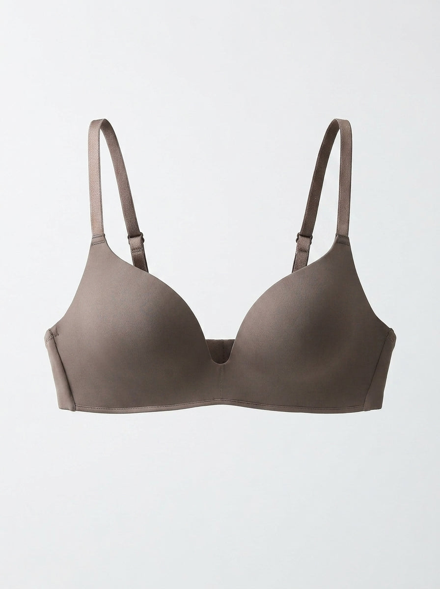 Seamless Padded Push-Up T-Shirt Bra | Smooth Plunge Lift & Comfort