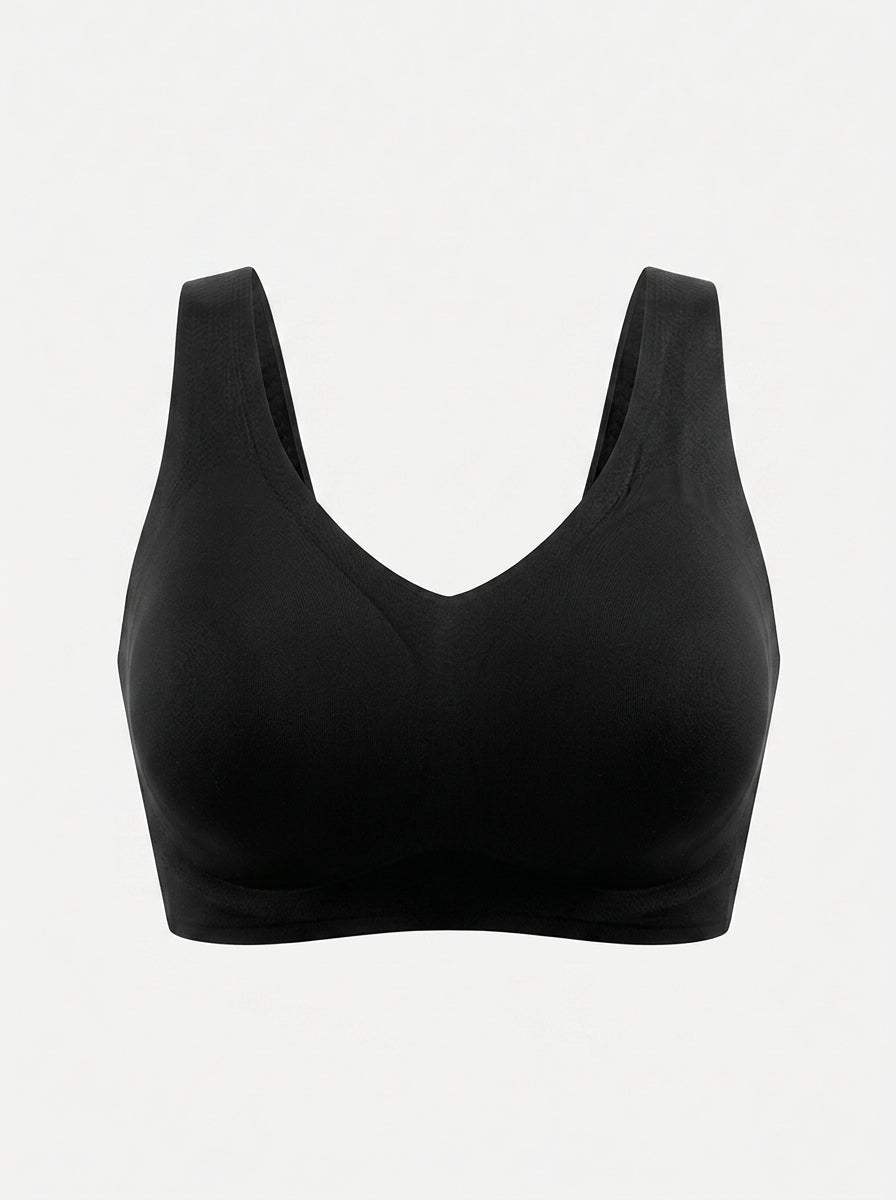 Seamless Wireless Jelly Bra | Smoothing V-Neck All-Day Comfort