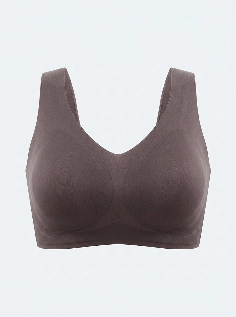 Seamless Wireless Jelly Bra | Smoothing V-Neck All-Day Comfort