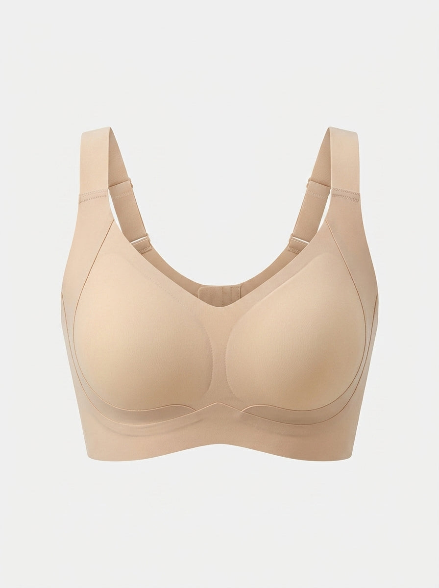 Wide Strap Wireless Jelly Bra | Smooth Seamless Support & Comfort