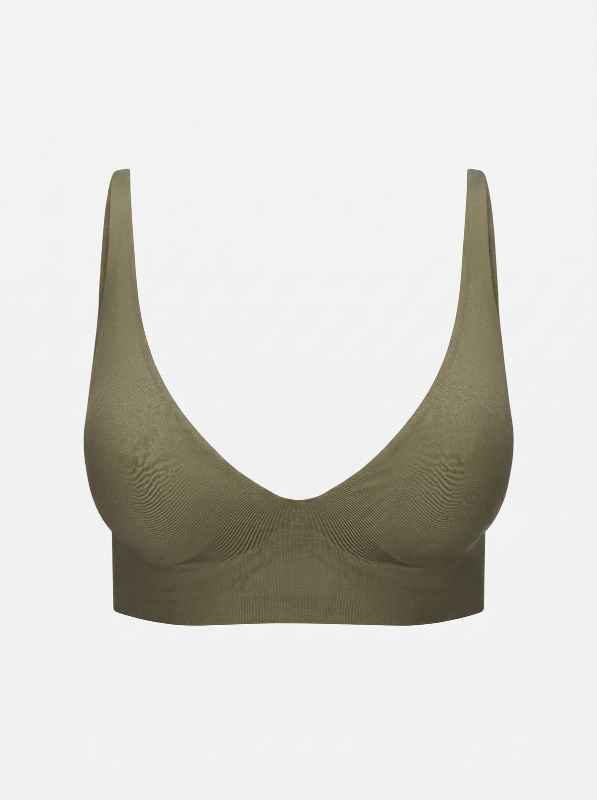 Soft Seamless Wire-Free Bra | Deep V-Neck Everyday Comfort Bralette