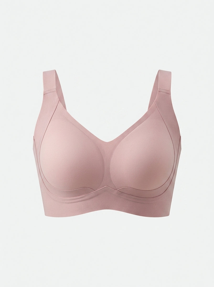 Wide Strap Wireless Jelly Bra | Smooth Seamless Support & Comfort