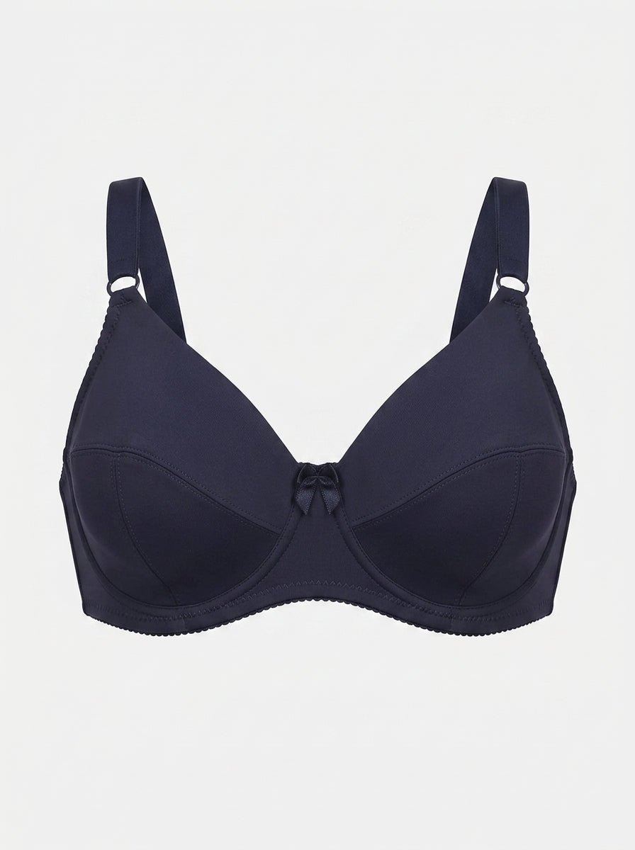 Smooth Full Coverage Underwire Bra | Bow Accent Everyday Support